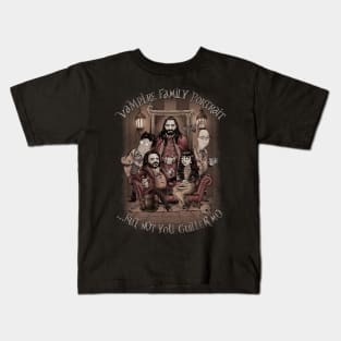 Vampire Family Portrait Kids T-Shirt